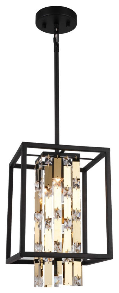 Woodbridge Lighting Cascade 1-light Glass Mini Pendant in Oil-Rubbed Bronze