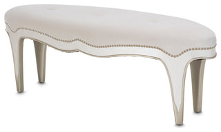 London Place Bed Bench - Creamy  Pearl