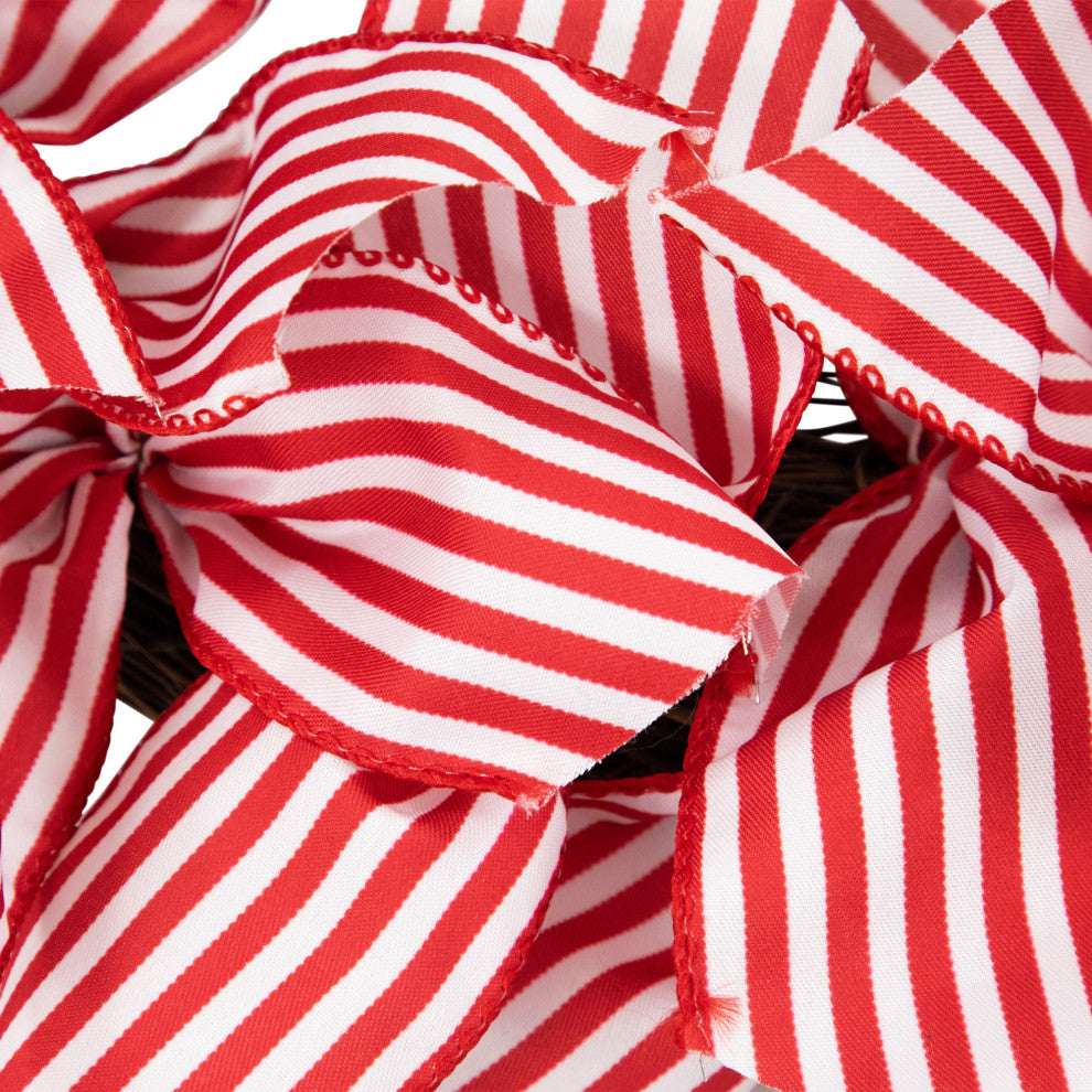 Stars and Stripes Patriotic Ribbon Wreath, 24"
