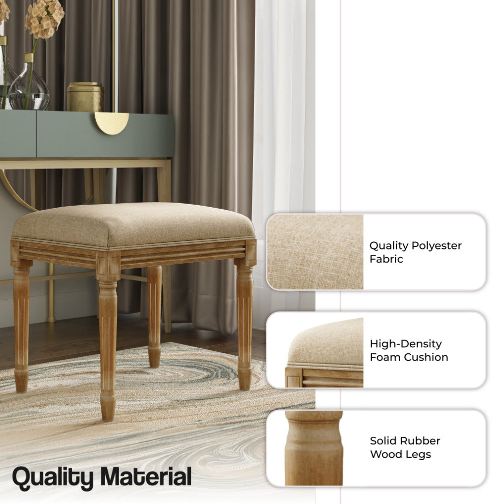 Madeline Stool, Flax