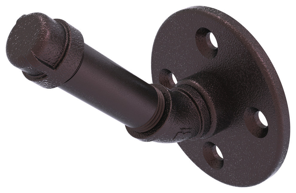 Pipeline Single Robe Hook, Antique Bronze