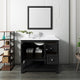 Manchester Traditional 40" Black Bathroom Vanity Set, Faucet-Fft1030ch