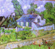 Vincent Van Gogh Houses in Auvers, 20"x25" Wall Decal
