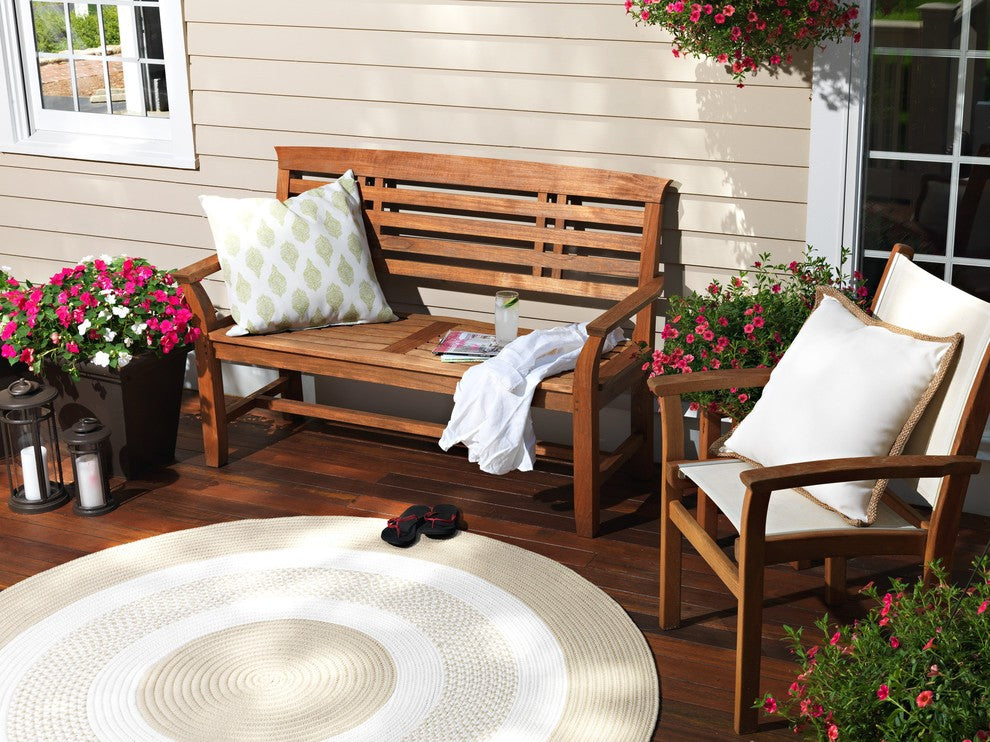 Colonial Mills Crescent NT81 Linen Indoor/Outdoor Area Rug, Oval 2'x3'