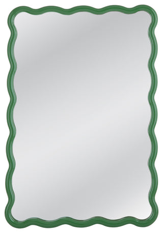 Cassia Rectangular Wall Mirror - Green