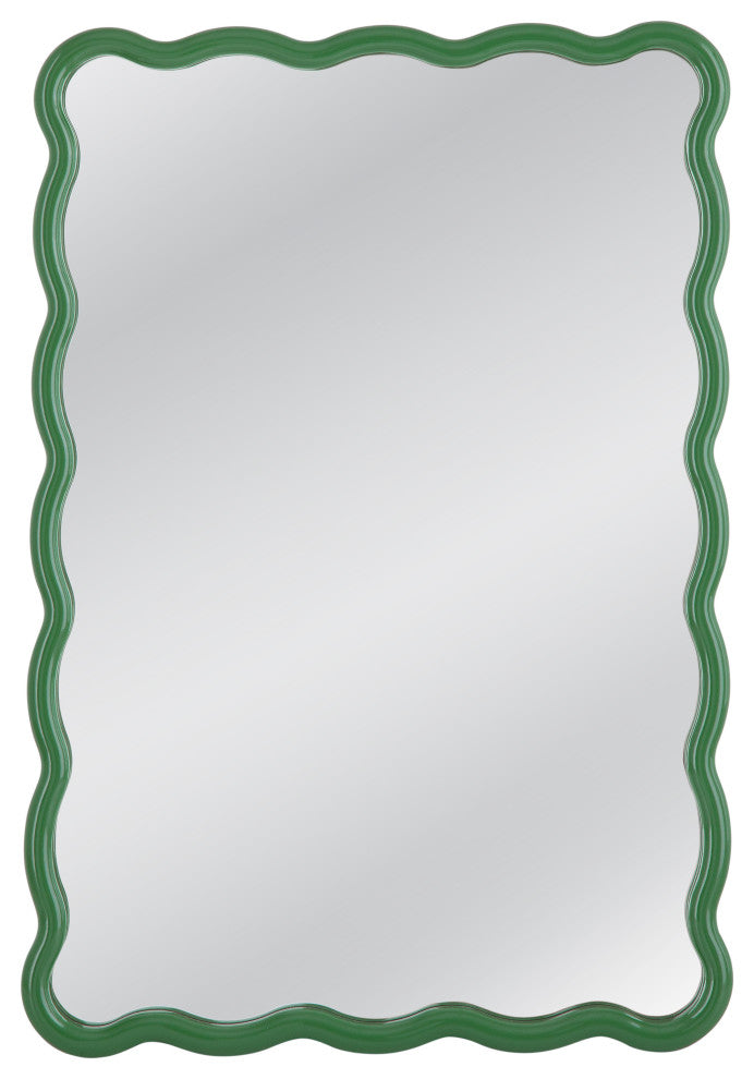 Cassia Rectangular Wall Mirror - Green