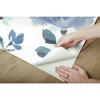 Watercolor Blooms Peel and Stick Wallpaper