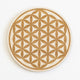 Flower of Life Engraved Wood Sign, 8"x8"