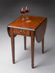Glenview Pembroke Side Table, Medium Brown