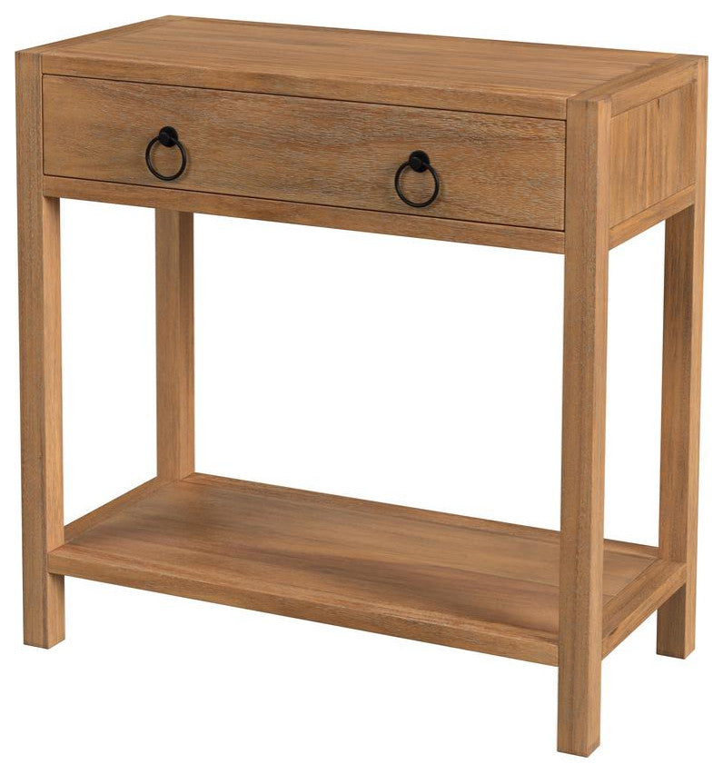 Lark 30 Wood 1-Drawer Nightstand, Light Brown