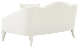TOV Furniture Naya Cream Velvet Loveseat