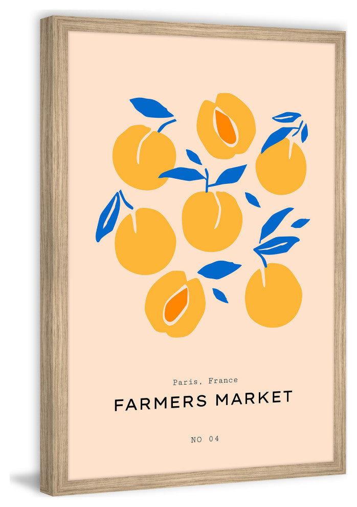 "Paris Farmers Market" Framed Painting Print, 12x18