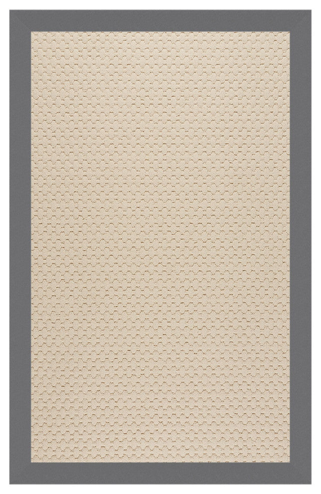 Zoe-Sugar Mountain Machine Tufted Rectangle Rug, Ash, 8''x8''