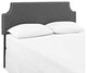 Laura Full Upholstered Fabric Headboard, Gray