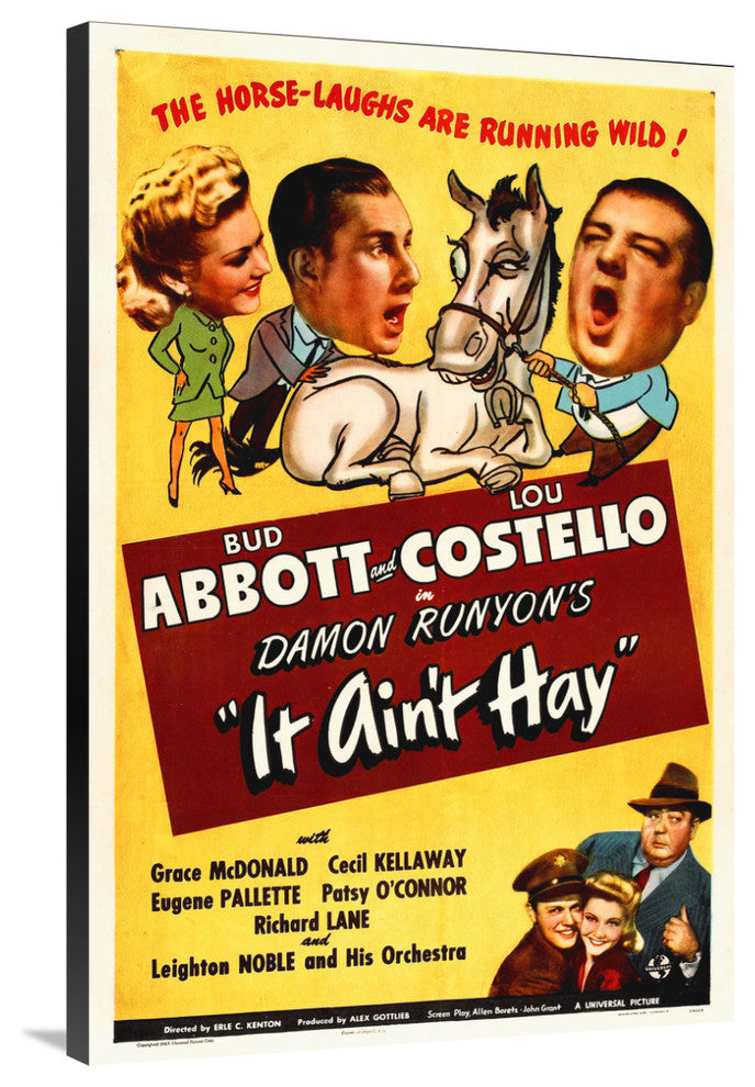 "Abbott & Costello - It Ain't Hay" Canvas by Hollywood Photo Archive, 26x40"