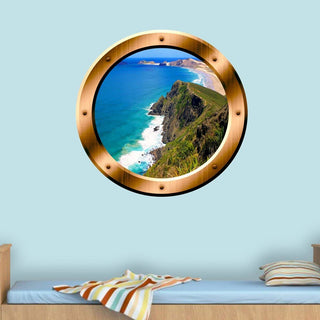 VWAQ, Ocean View Wall Stickers, 24" Diameter
