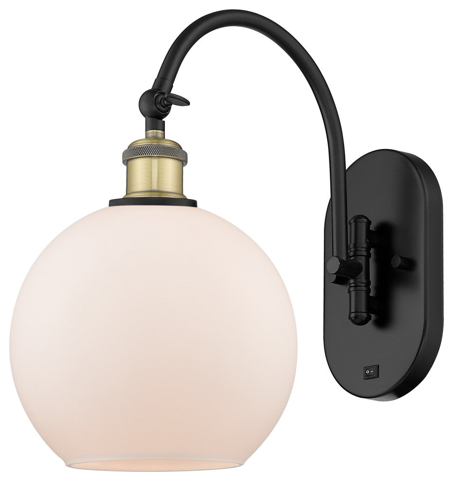 Innovations 518-1W-BAB-G121-8-LED 1-Light Sconce, Black Antique Brass