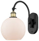 Innovations 518-1W-BAB-G121-8-LED 1-Light Sconce, Black Antique Brass
