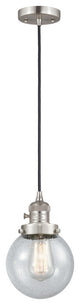 INNOVATIONS 201CSW-SN-G204-6 1-Light Mini Pendant Brushed Satin Nickel