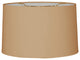 Royal Designs Shallow Drum Hardback Lampshade, Antique Gold, 15"x16"x10"