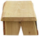 Live Edge Decorative Flower Pot Garden Bench, Unfinished, 2 Foot