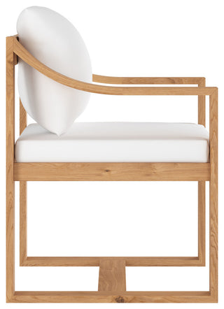 Tahiti Dining Armchair, Stinson White
