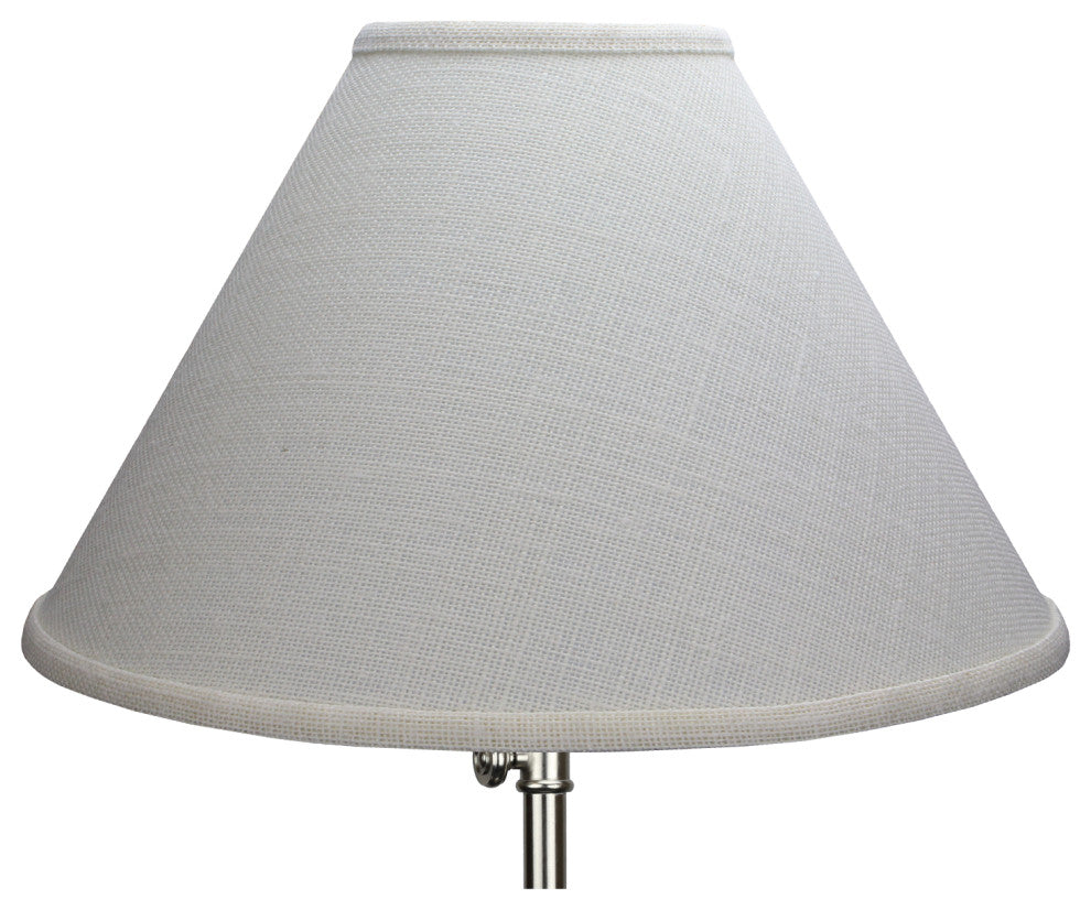 Fenchel Shades 5"x15"x10" Brass Spider Attachment Empire Lamp Shade, Burlap Off