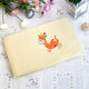 Orange Giraffe - YellowApplique Coral Fleece Baby Throw Blanket (29.5"-39.4")