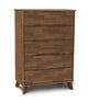 Linn - 5 Drawer Wide Dresser, Saddle Cherry