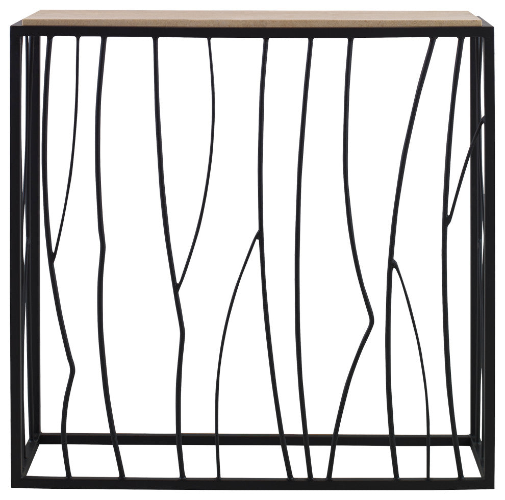 Uttermost Reed Travertine Console Table