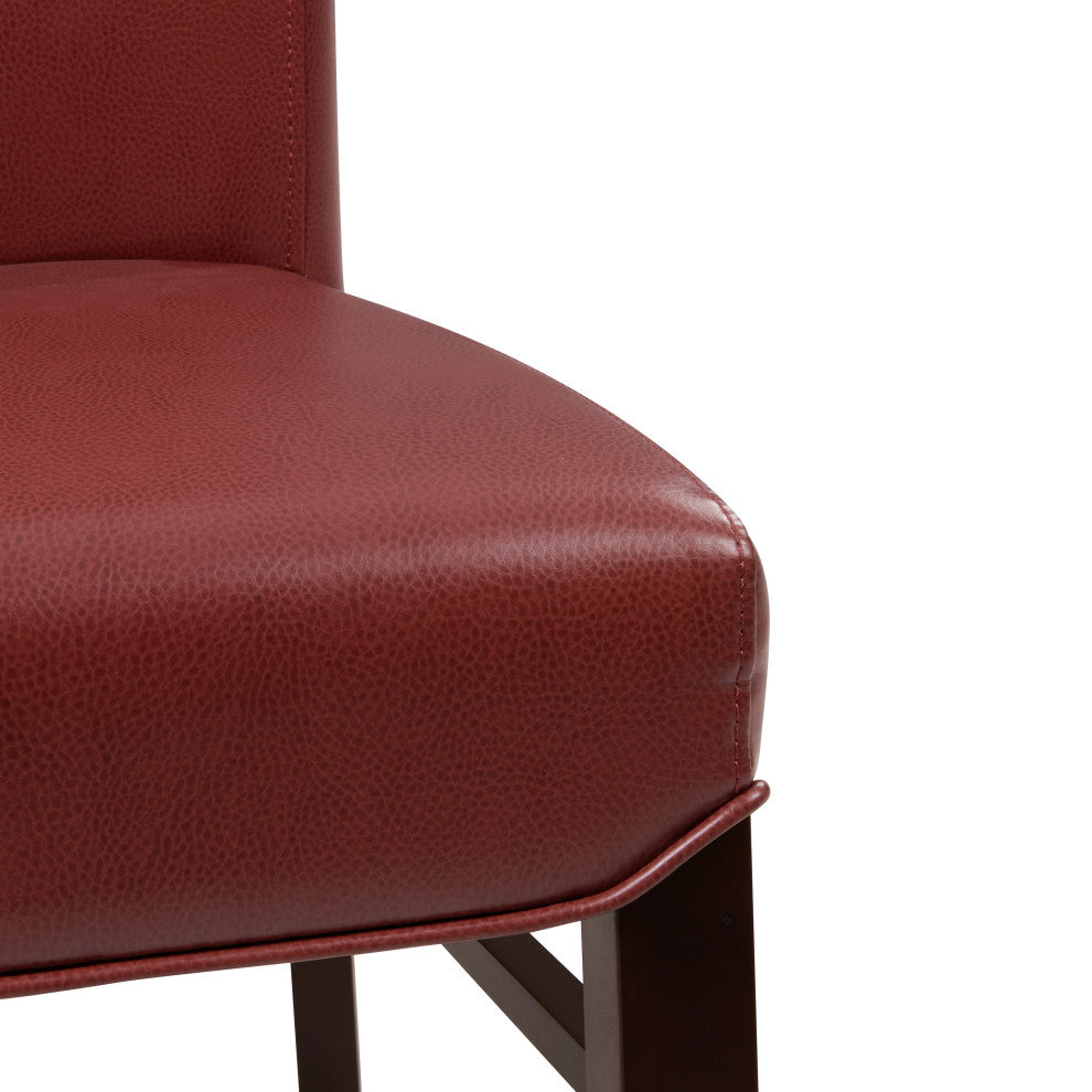 Milton Fabric Dining Side Chair, Pomegranate