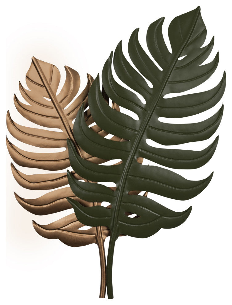 Copper and Green Botanical Wall Decor