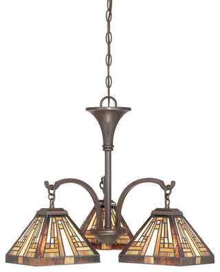 Quoizel TFST5103VB Three Light Chandelier Stephen Vintage Bronze