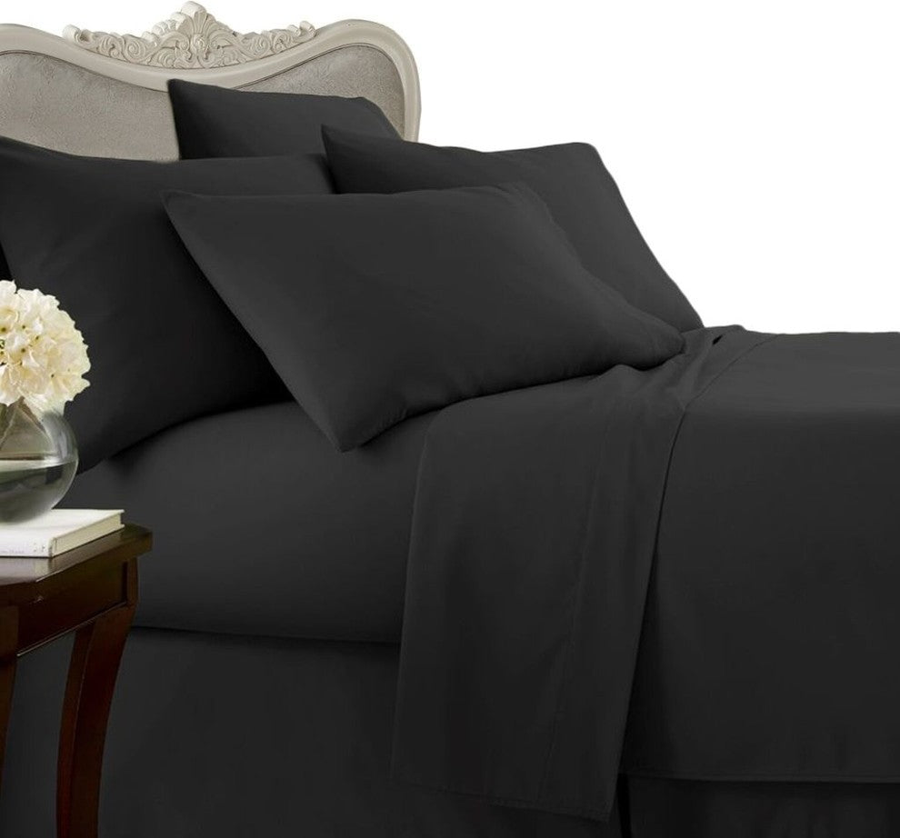 Black Queen 3-Piece Bed Duvet Set