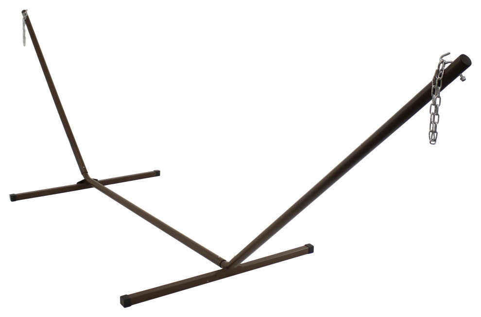 Sunnydaze 15' Hammock Stand With Heavy-Duty Steel Beam Construction, Bronze