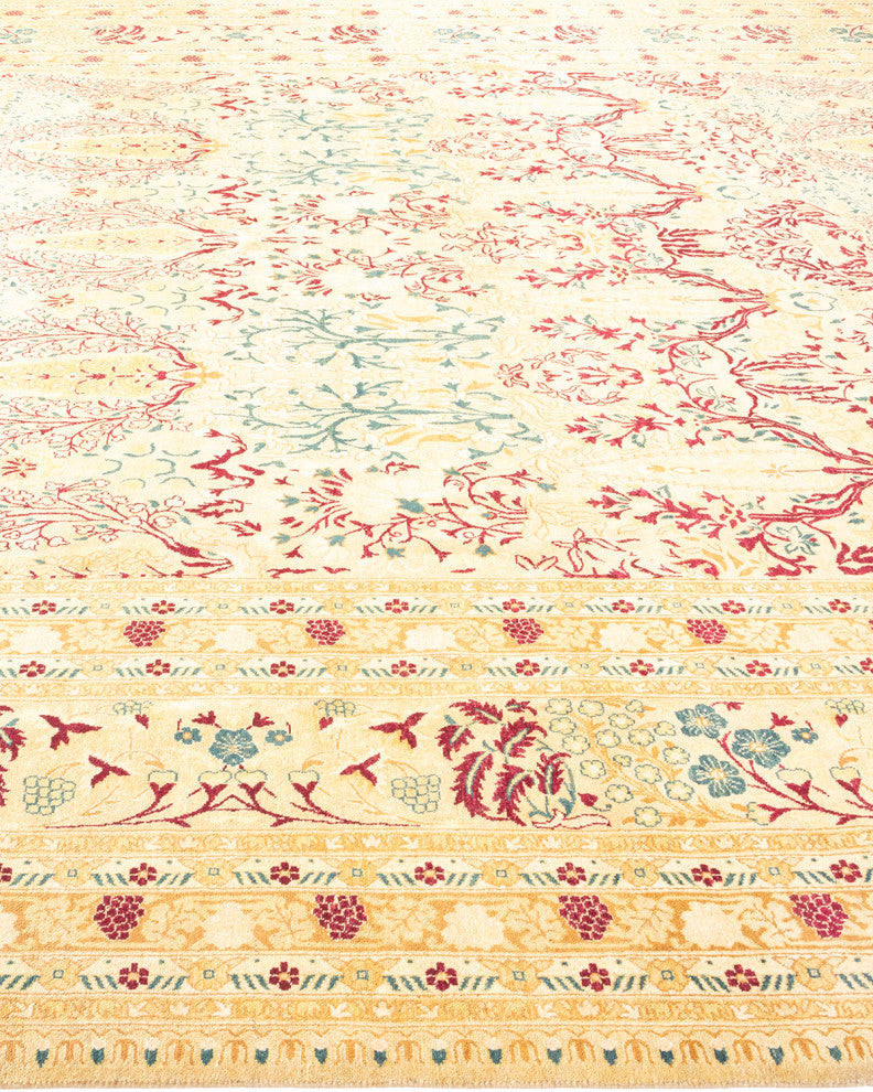 Mogul, One-of-a-Kind Hand-Knotted Area Rug Yellow, 10'1"x14'2"