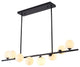 Bethel International Du178C42Bk 8-Light Chandelier, Black
