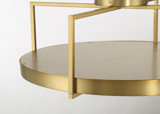 Minka Lavery Boada LED Semi Flush, Soft Brass