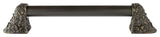 Acanthus Appliance Pull, Dark Brass, 16", Plain