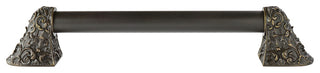 Acanthus Appliance Pull, Dark Brass, 16", Plain
