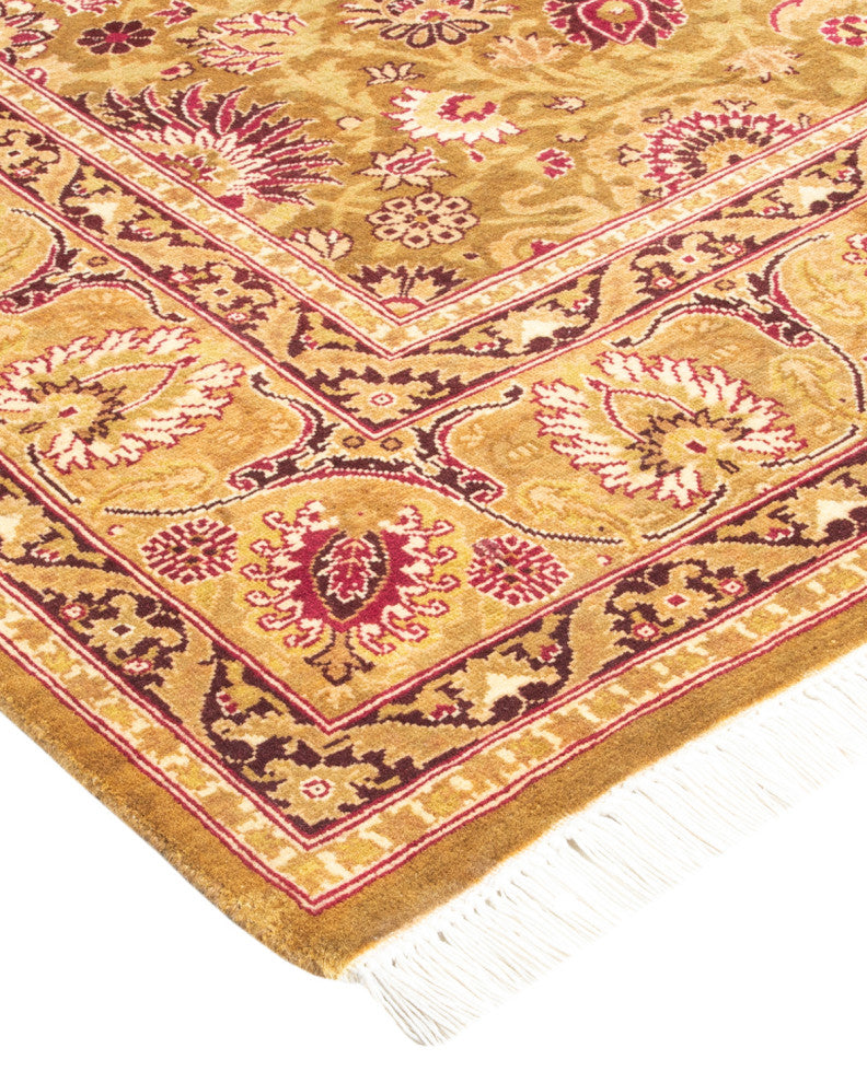 Mogul, One-of-a-Kind Hand-Knotted Area Rug Yellow, 4'3"x6'4"