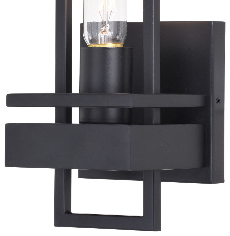 Vaxcel Lighting W0344 Marquis 1 Light 12" Tall Wall Sconce - Matte Black
