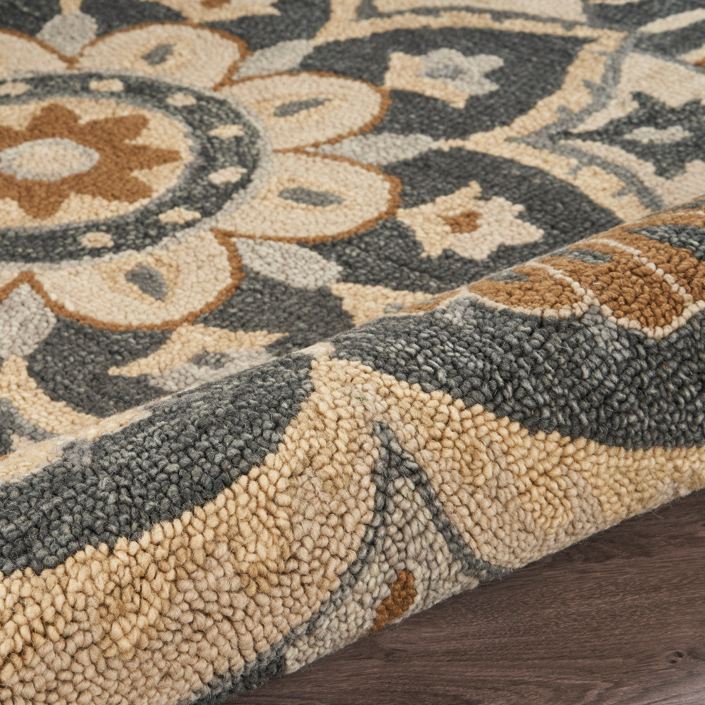 Floret Forever Mandala Area Rug, 6' Round