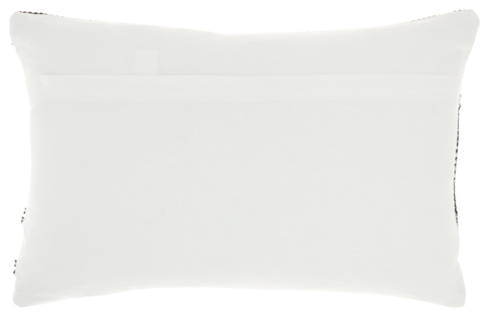 Mina Victory VJ088 Throw Pillow, Grey, 14" x 22"