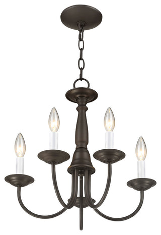 Home Basics Chandelier, Bronze