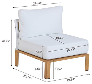 Manhattan Comfort 4-Piece Vine Patio Conversation Set