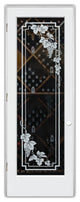 Wine Door - Vineyard Grapes Cascade - Primed - 30" x 84" - Knob on Right -...