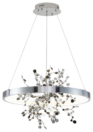 LED Chandelier With Confetti Interior