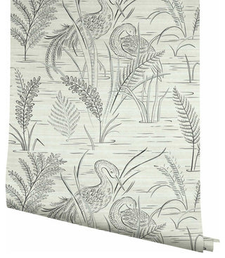 Fernwater Cranes Wallpaper