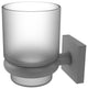 Montero Wall Mounted Tumbler Holder, Matte Gray